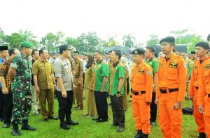 Asisten I Hadiri Apel Pasukan Persiapan Pengamanan Pemilu 2018