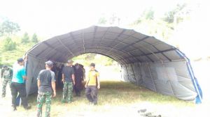 Hap... Tenda Pasukan Langsung Jadi      