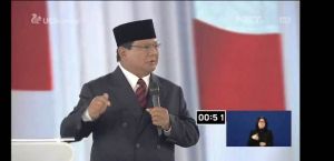 Singgung Jual Beli Jabatan di Debat, Prabowo: Lembaga Pemerintah Harus Kuat