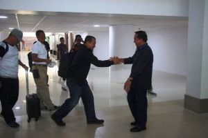 Kapolda Jambi Sambut Kedatangan Tim Wasrik di Bandara