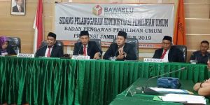 Sidang Lanjutan PAN Bungo, KPU Provinsi Tidak Bisa Lampirkan Dokumen yang Diminta Bawaslu