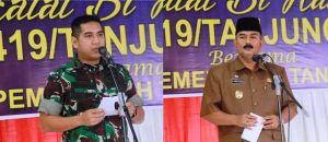Wabup Amir Sakib Hadiri Halal bi halal Keluarga Besar Kodim 0419/Tanjab