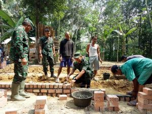 Lewat Program TMMD di Desa Ladang Peris, 34 Rumah Tidak Layak Huni Akan Dibedah