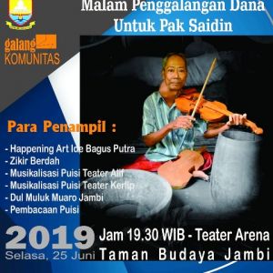 Jurnalis dan Seniman Gelar Malam Dana buat Sang Maestro yang Berjuang Lawan Tumor