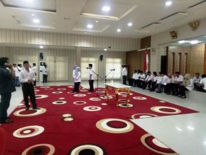 Pelantikan Pejabat di Merangin Tegang