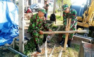 Jelang Pra TMMD, Sejumlah Personil Kodim Demak Mulai Persiapkan Pekerjaan