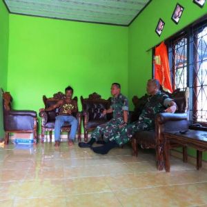 Kasdim 0415/Batanghari Tinjau Media Centre TMMD ke 105 di Desa Ladang Peris