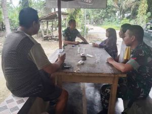 Didatangi Danramil Sosialisasi Program TMMD, Emil: Terimakasih, Tentara Turun Langsung