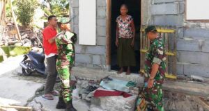 Rumah Seorang Janda Tua Akan Ikut Direhab Satgas TMMD
