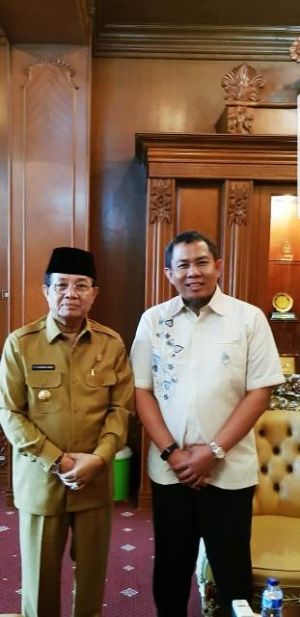 H Rahman,  Salah Satu Cawagub PAN  Bertemu Gubernur Fachrori