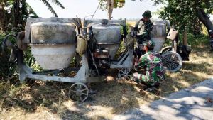 Kejar Target Jalan TMMD, Kodim Demak Terjunkan Puluhan Molen