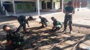 Rakitan Besi Untuk Jalan TMMD Terus Dipersiapkan