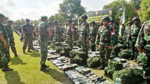 Cek Kesiapan Operasi Satgas Pamtas RI-RDTL, Pangdam II Sriwijaya: Kalian Merupakan Prajurit Pilihan