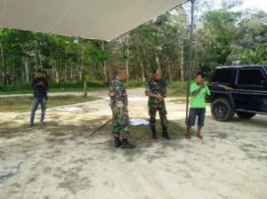 Persiapan Lokasi Pembukaan TMMD di Desa Ladang Peris Sudah 50 Persen