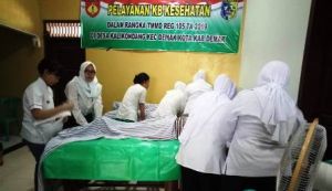Ratusan Warga Terlayani KB Kes di Pembukaan TMMD
