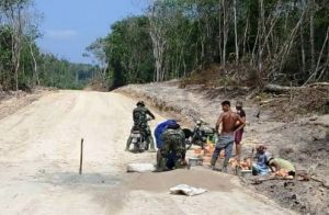 Pembangunan Terus Dilakukan Satgas TMMD di Ladang Peris