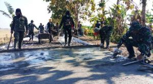 Pengecoran Jalan Selesai, Warga Sambut Gembira