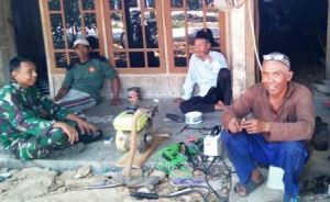 Senangnya Diangkat Menjadi Anggota Keluarga di Lokasi TMMD