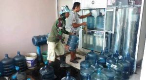 Depot Isi Ulang AIr Juga Menangguk Keuntungan dari TMMD