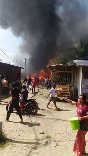 Si Jago Merah Ngamuk di Pemukiman Warga Teluk Nilau