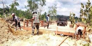 Jembatan TMMD Sudah 80 Persen Selesai