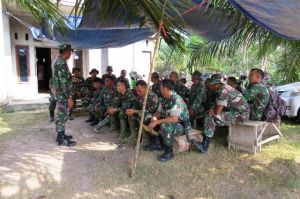 Apel Pagi Sebelum Jalankan Program TMMD, Kapten Rilman: Maksimalkan Pekerjaan