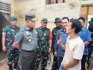 Tim Wasev Tinjau Rumah Sriyono Penerima RTLH TMMD Kodim 0415/Bth