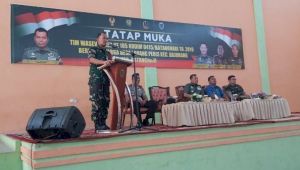 Ini Agenda Tim Wasef TMMD di Desa Ladang Peris
