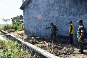 Peduli Kesehatan, Satgas TMMD Bangun Sanitasi