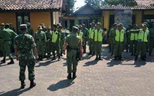 Wariskan Ilmu Kedisiplinan, Satgas TMMD Getol latih Linmas