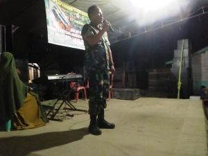 Malam Perpisahan Penuh Haru, Kasdim Apresiasi Warga dan Satgas TMMD