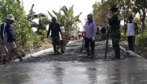 Berharap Pemdes Kalikondang Anggarkan Dana Perawatan jalan TMMD