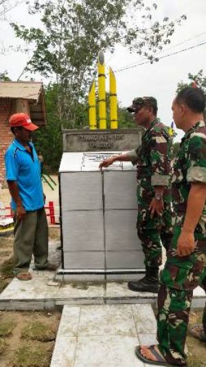 Prasasti di Tugu TMMD Sudah Terpasang, Dan SSK: Penandatangan Pada Saat Penutupan