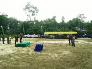 Danrem 042/Gapu Resmi Tutup Program TMMD di Desa Ladang Peris