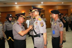 Sertijab di Gedung Siginjai, Ini Pinta Muchlis ke Wakapolda Jambi yang Baru