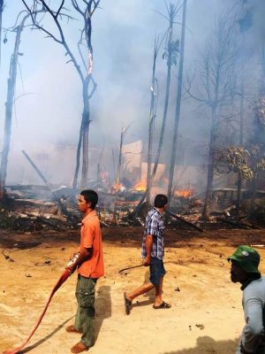 Sijago Merah Hanguskan 9 Rumah Warga di Tebing Tinggi