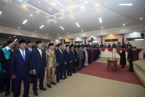 Pelantikan Anggota Dewan Tanjabbar 2019-2024, Safrial: Ekskutif dan Legislatif Harus Bersinergi