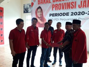 Isi Formulir Jadi Cagub, Safrial Langsung Mendaftar dan Serahkan Visi dan Misi ke PDI Perjuangan