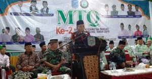 Wabup Buka MTQ Tingkat Kecamatan Bangko