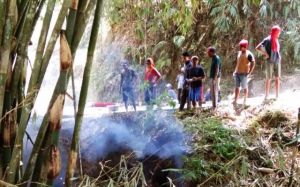 Kerja TMMD Sembari Waspada Karhutla