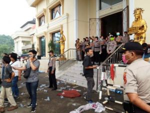 Pasca Ricuh, Aksi Mahasiswa Begini Kondisi Gedung DPRD Provinsi Jambi
