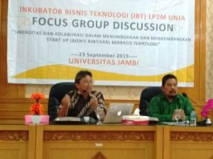 Kembangkan Perusahaan Rintisan,  Inkubator Bisnis Teknolog LP2M Unja Gelar FGD