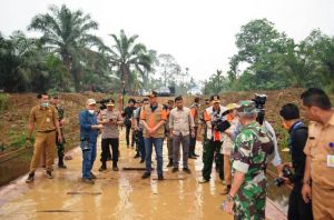 Kepala BNPB RI, Bersama Pangdam II/Sriwijaya Tinjau Lokasi Karhutla di Kumpeh