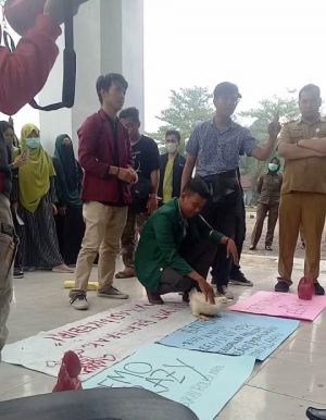 Pendemo di Merangin Sebut DPRD Seperti Ayam Potong