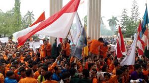Aliansi Mahasiswa Jambi Bergerak Kepung DPRD Provinsi Jambi