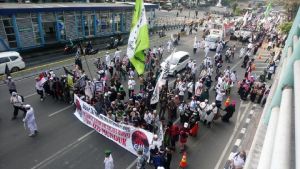 Massa Demonstrasi Mujahid 212 Mulai Berdatangan