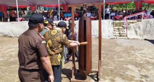 Gema Kentongan Awali Pembangun Desa Sangup Melalui TMMD