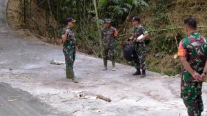 Dandim Herman Nyatakan Puas Hasil Pengecoran Jalan