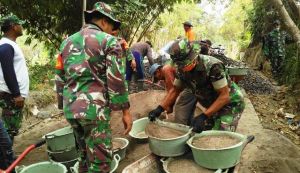 Terus Meningkat Keterlibatan Warga di Pekerjaan TMMD
