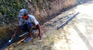 Berkat Tangan Pak Narto, Tebal dan Lebar Jalan TMMD Terukur